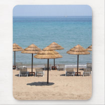 Beach Umbrellas Mouse Mats
