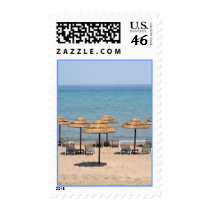 Beach Umbrellas Postage Stamps