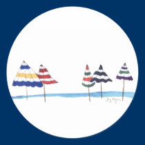 Beach Umbrellas Sticker