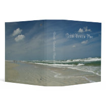 Beach Vacation Plans 2" binders