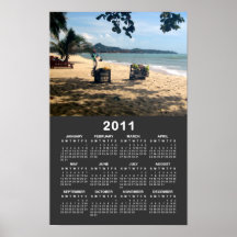 Beach Vendings 2011 Calendar .. Ko Samui, Thailand Poster