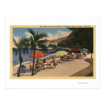 Beach View in Front of Hotel St. Catherine Postcards