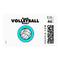 Beach Volley Ball Rocks postage by TorrDenaIndians Beach Volley Ball Rocks postage