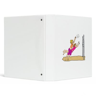 Beach Volleyball Vinyl Binders by shopaholicchick
