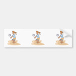 beach volleyball girl bumper stickers