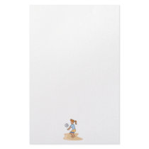 beach volleyball girl custom stationery