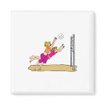 Beach Volleyball Magnet