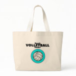 Beach Volleyball Rocks Canvas Bags