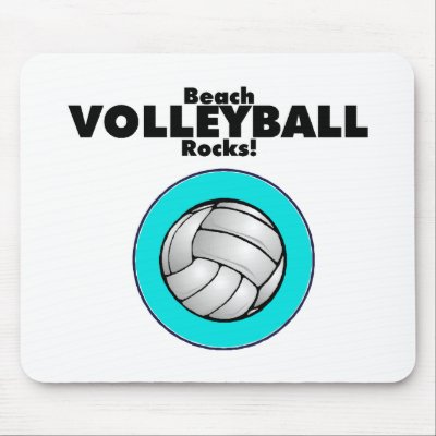 Beach Volleyball Rocks Mouse Pad by CelebrationZazzle