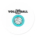 Beach Volleyball Rocks Stickers