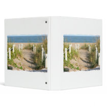 Beach walk dune roped off Florida Beach Color Binder