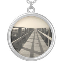 Beach Walk in Sepia Pendants