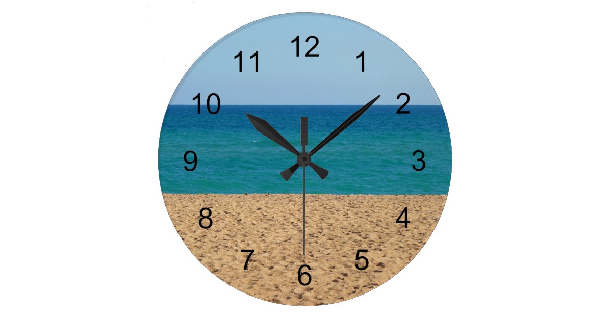 Beach Wall Clock Zazzle