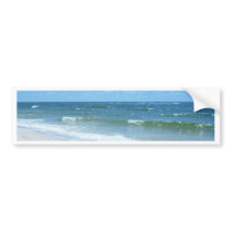 Beach Waves III Bumper Stickers