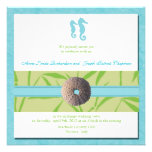 Beach Wedding - Aqua  Blue wedding invites