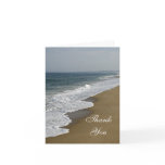 Beach Wedding Bridesmaid Thank You Note Card