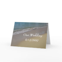 Beach Wedding Card by dlgray Beach Wedding Card