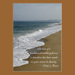 Beach Wedding Charity Favor Card business cards