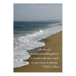 Beach Wedding Charity Favor Card Business Card Template