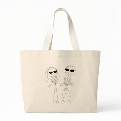 Beach Wedding Couple Bags