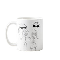 Beach Wedding Couple Mugs