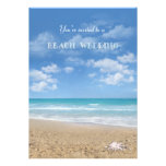 Beach Wedding Custom Announcement