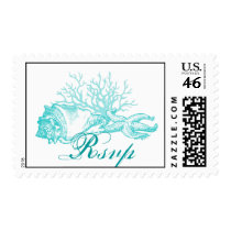 Beach Wedding Custom Postage