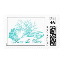 Beach Wedding Custom Postage
