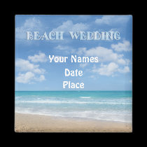 Beach Wedding (customizable) magnets