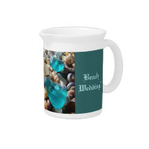 Beach Wedding! Drink's Pitcher Bride Groom Coast