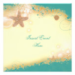 Beach wedding elegant party theme announcement