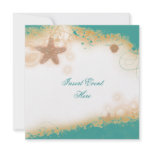 Beach wedding elegant party theme announcement