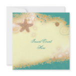 Beach wedding elegant party theme announcement