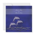 Beach wedding elegant party theme invitations