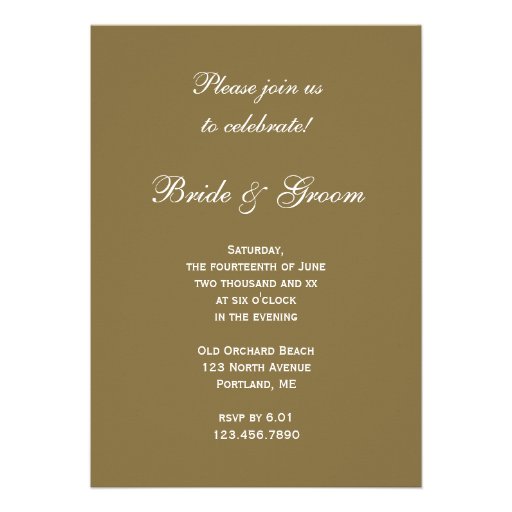 Beach Wedding Engagement Party Invitation