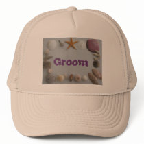 Beach Wedding/Groom Mesh Hats