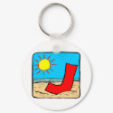 Beach Wedding Ideas Letter J keychains