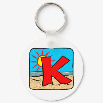 Beach Wedding Ideas Letter K keychains by TheBridalShop Beach Wedding Ideas Letter K keychains