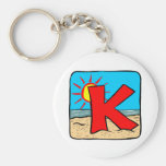 Beach Wedding Ideas Letter K Keychains