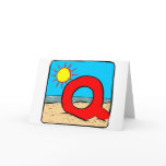 Beach Wedding Ideas Letter Q Greeting Cards