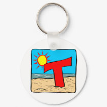 Beach Wedding Ideas Letter T keychains by TheBridalShop Beach Wedding Ideas Letter T keychains