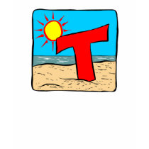 Beach Wedding Ideas Letter T t-shirts