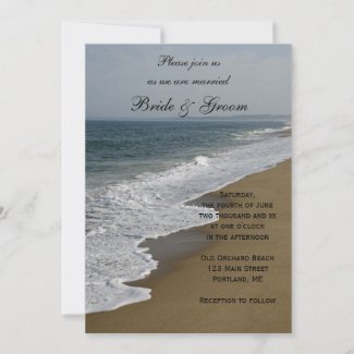 Beach Wedding Invitation invitation