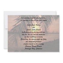 Beach Wedding Invitation