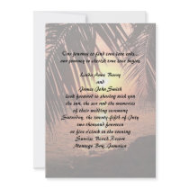 Beach Wedding Invitation