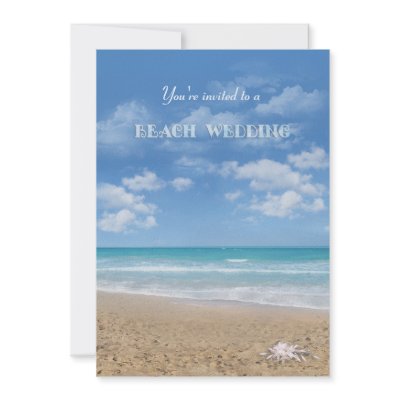 Beach Wedding Custom Announcement by aura2000