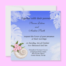 Strand-Hochzeit einladungen