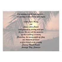 Beach Wedding Invitation invitations