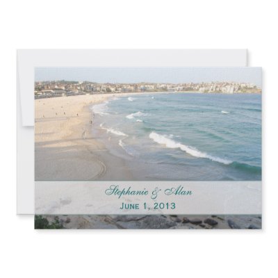 Beach Wedding Invitation 5x7 by dlgray