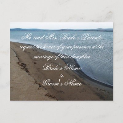 beach wedding invitations. Beach Wedding Invitation
